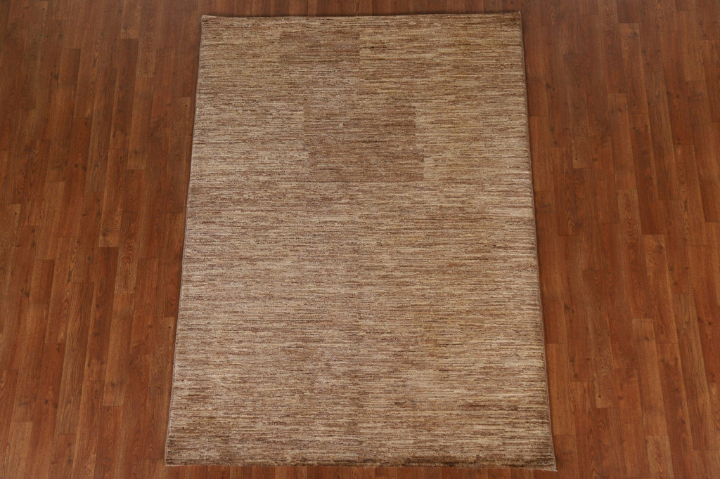 Contemporary Gabbeh Kashkoli Wool Area Rug 5x7