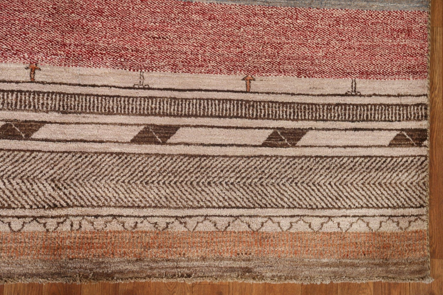 Handmade Gabbeh Kashkoli Area Rug 5x8