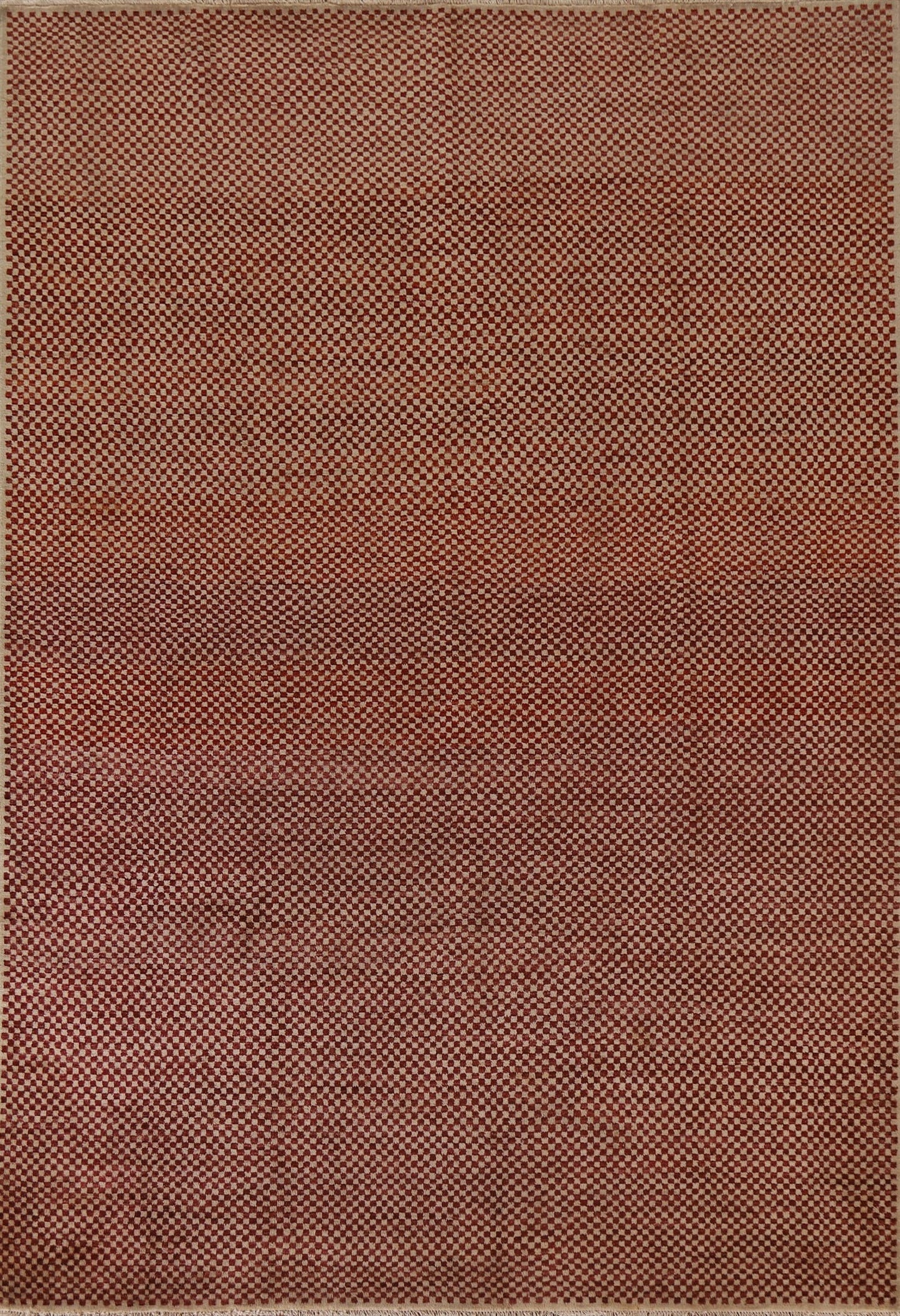 All-Over Checkered Gabbeh Kashkoli Area Rug 7x9