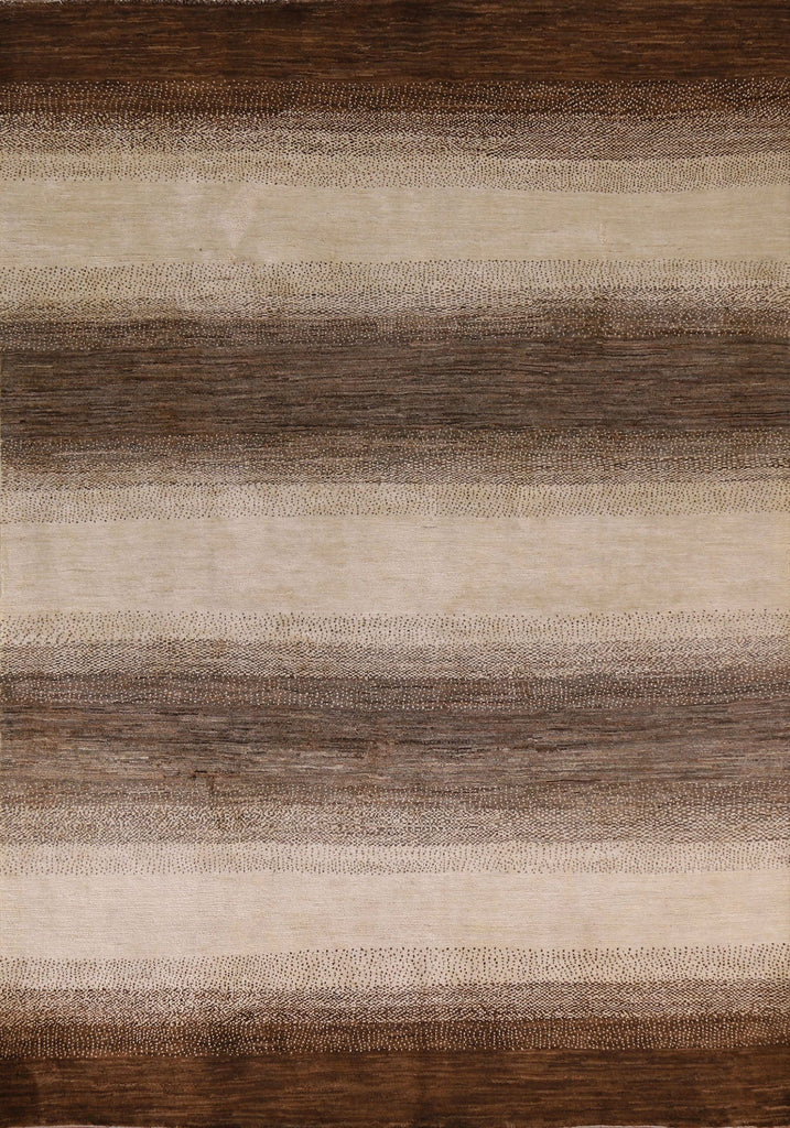 Striped Gabbeh Kashkoli Modern Area Rug 6x8