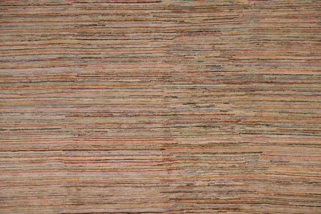 Striped Gabbeh Kashkoli Oriental Area Rug 5x8