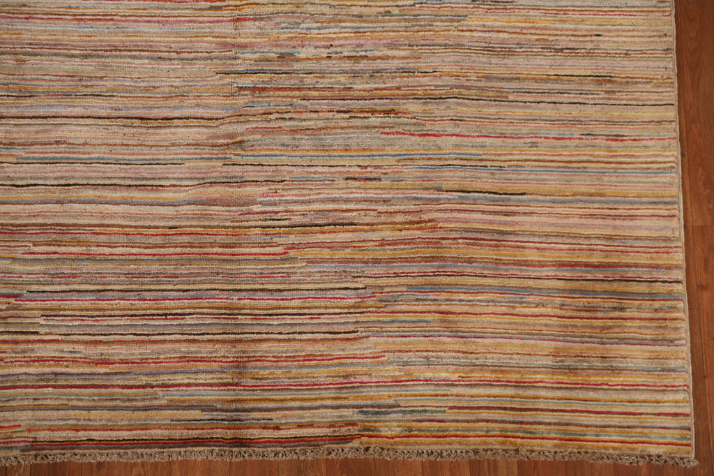 Striped Gabbeh Kashkoli Oriental Area Rug 5x8