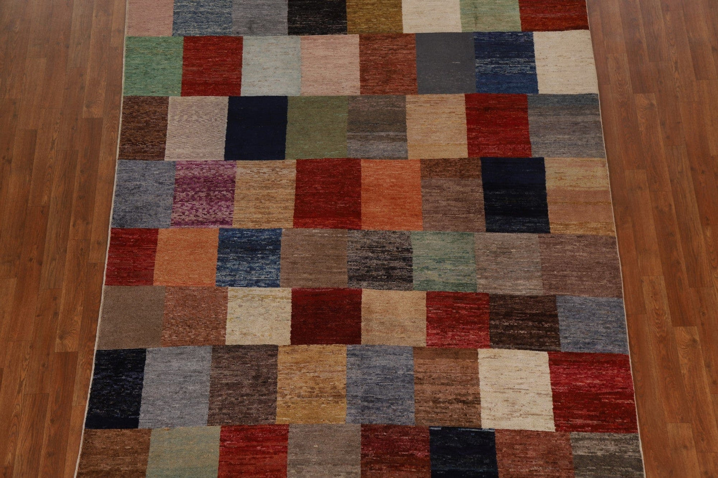 Checkered Gabbeh Kashkoli Modern Area Rug 6x9