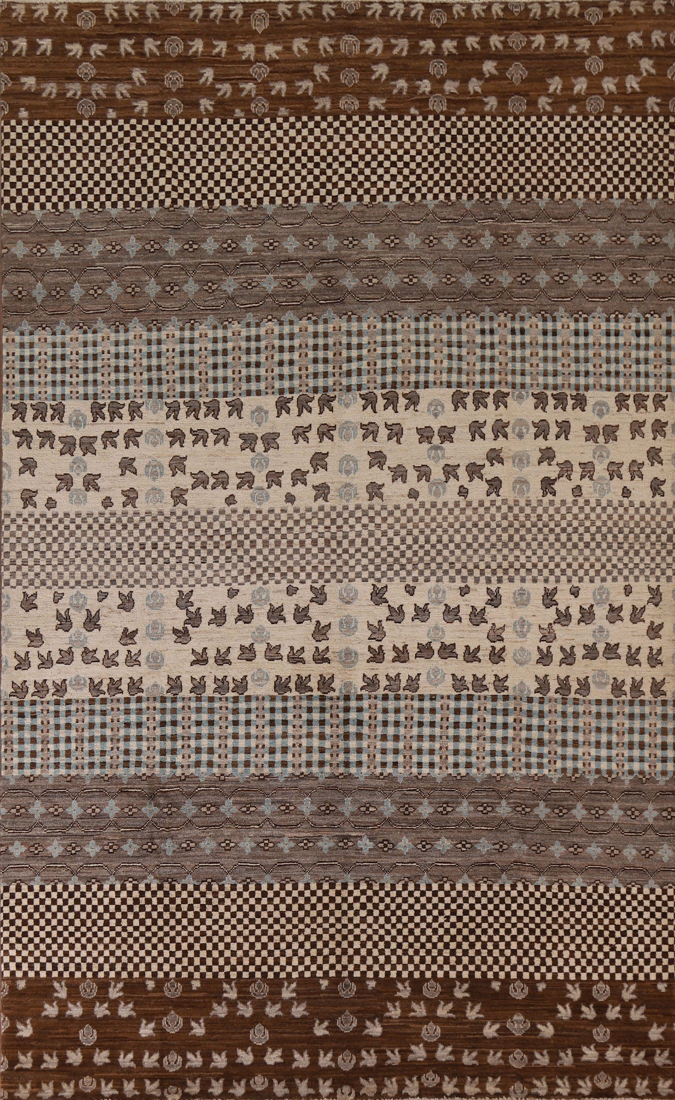 Tribal Gabbeh Kashkoli Oriental Area Rug 7x10