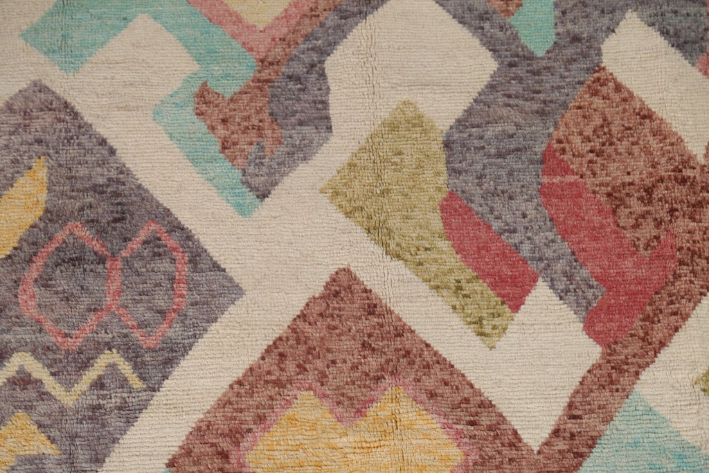 Wool Gabbeh Abstract Area Rug 7x10