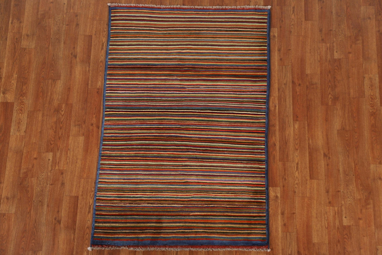 Striped Gabbeh Kashkoli Oriental Area Rug 3x5