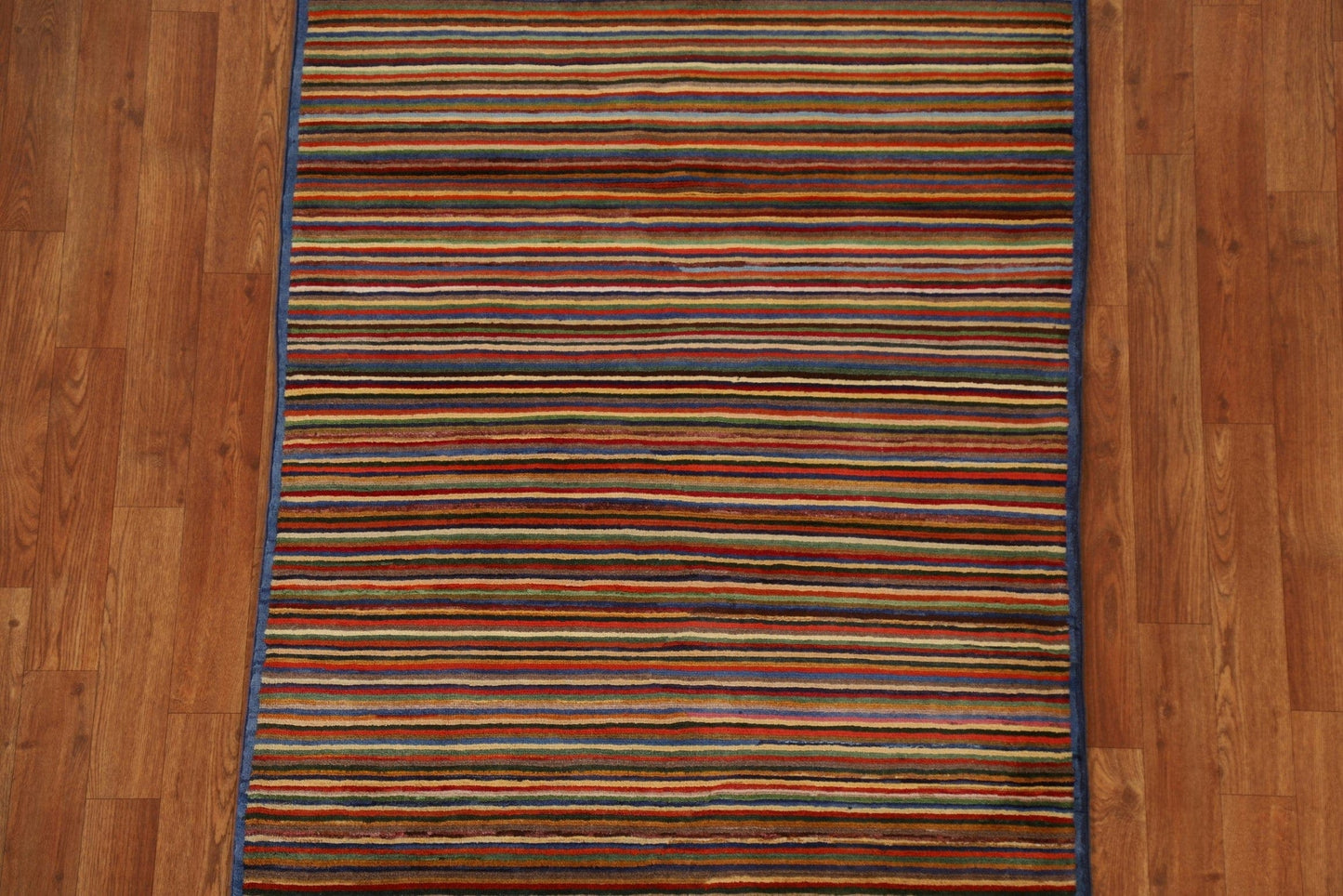 Striped Gabbeh Kashkoli Oriental Area Rug 3x5