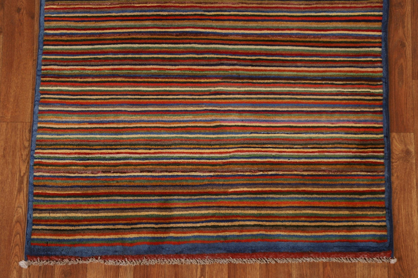 Striped Gabbeh Kashkoli Oriental Area Rug 3x5