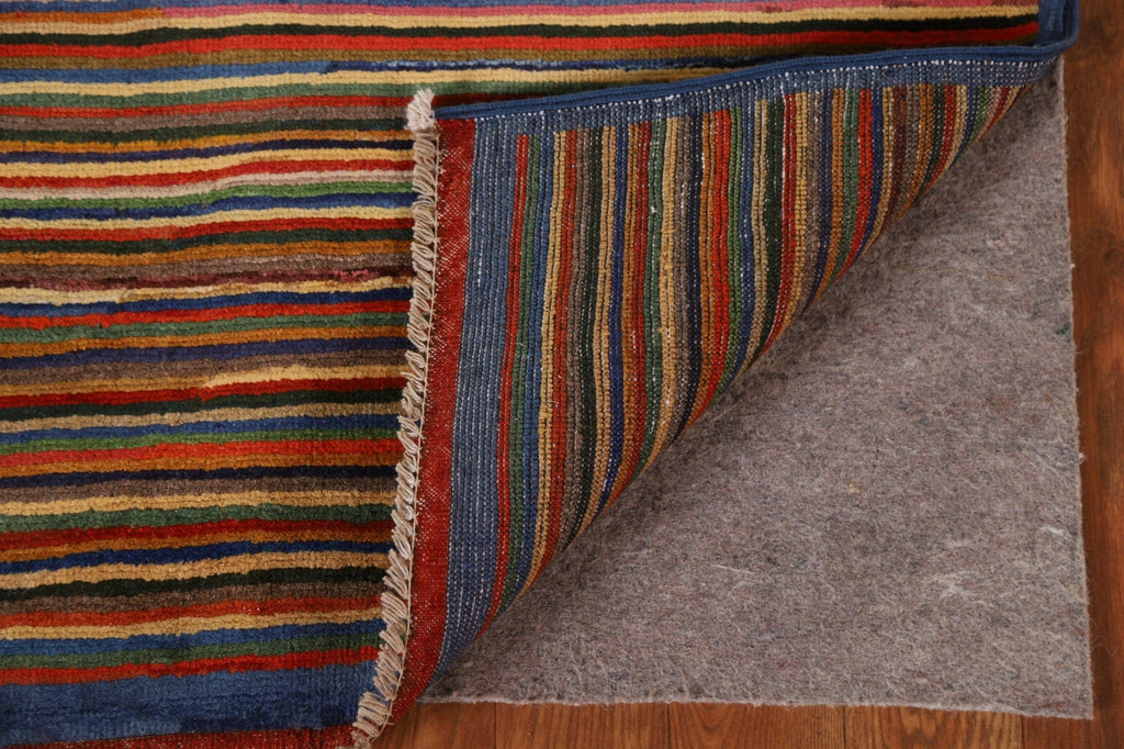 Striped Gabbeh Kashkoli Oriental Area Rug 3x5