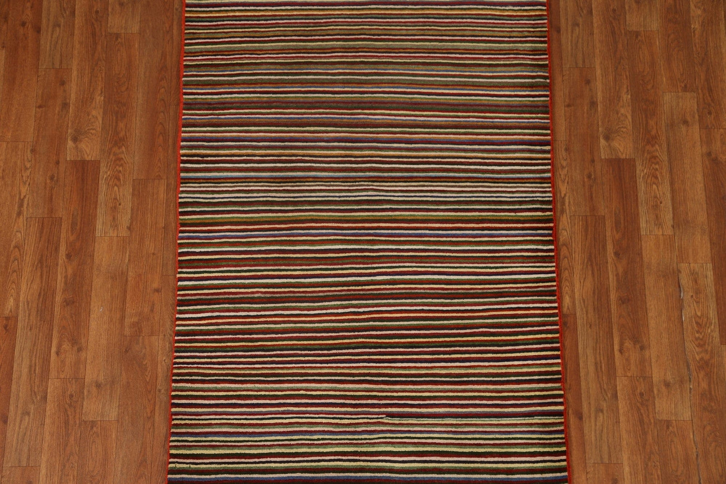 Striped Gabbeh Kashkoli Area Rug 3x5