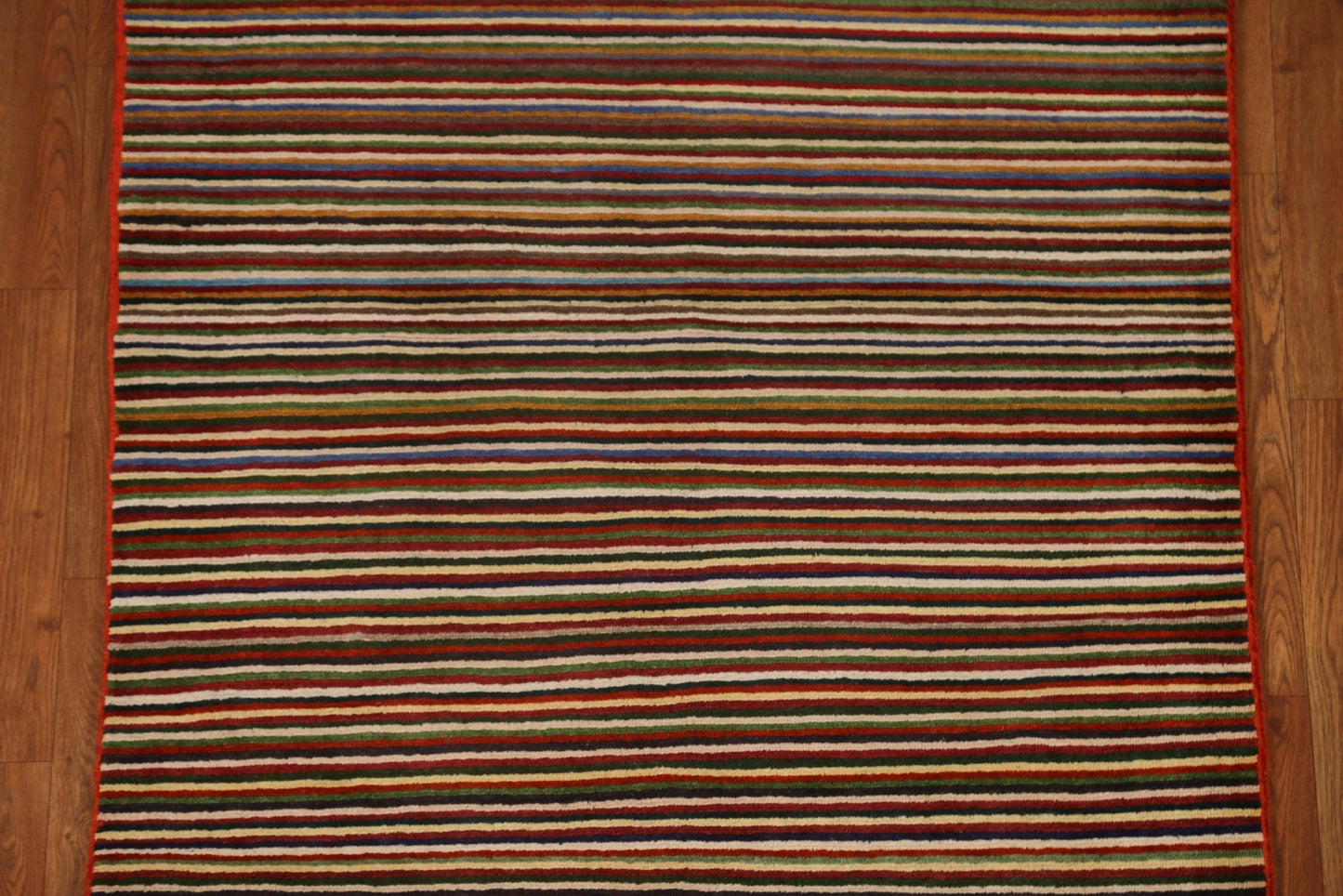 Striped Gabbeh Kashkoli Area Rug 3x5