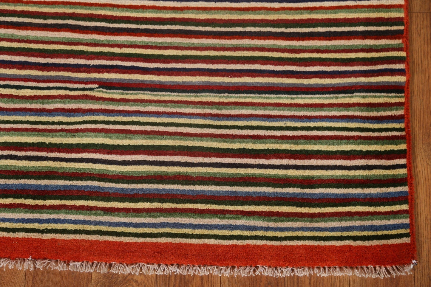 Striped Gabbeh Kashkoli Area Rug 3x5