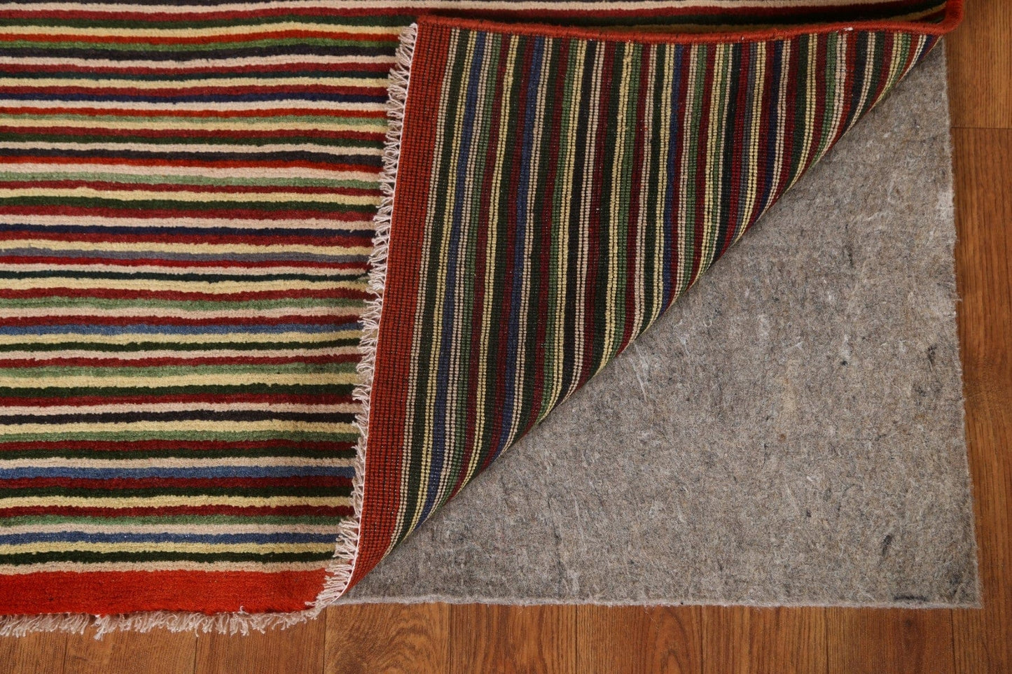 Striped Gabbeh Kashkoli Area Rug 3x5