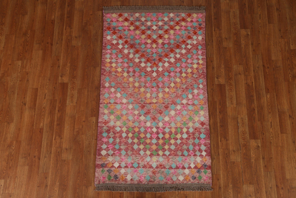 Geometric Oushak Turkish Area Rug 3x5