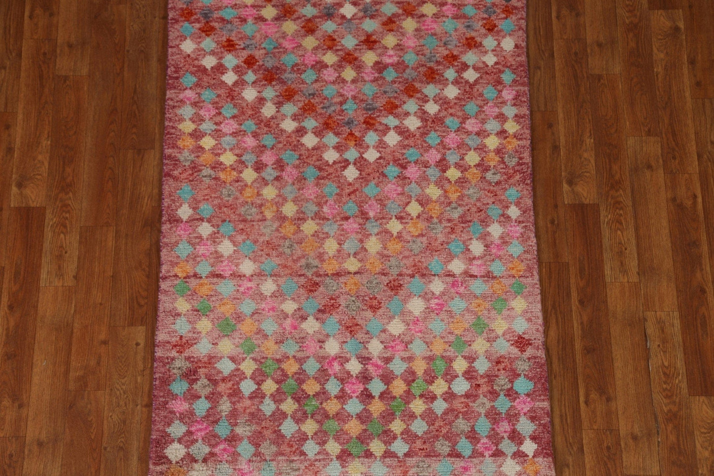 Geometric Oushak Turkish Area Rug 3x5