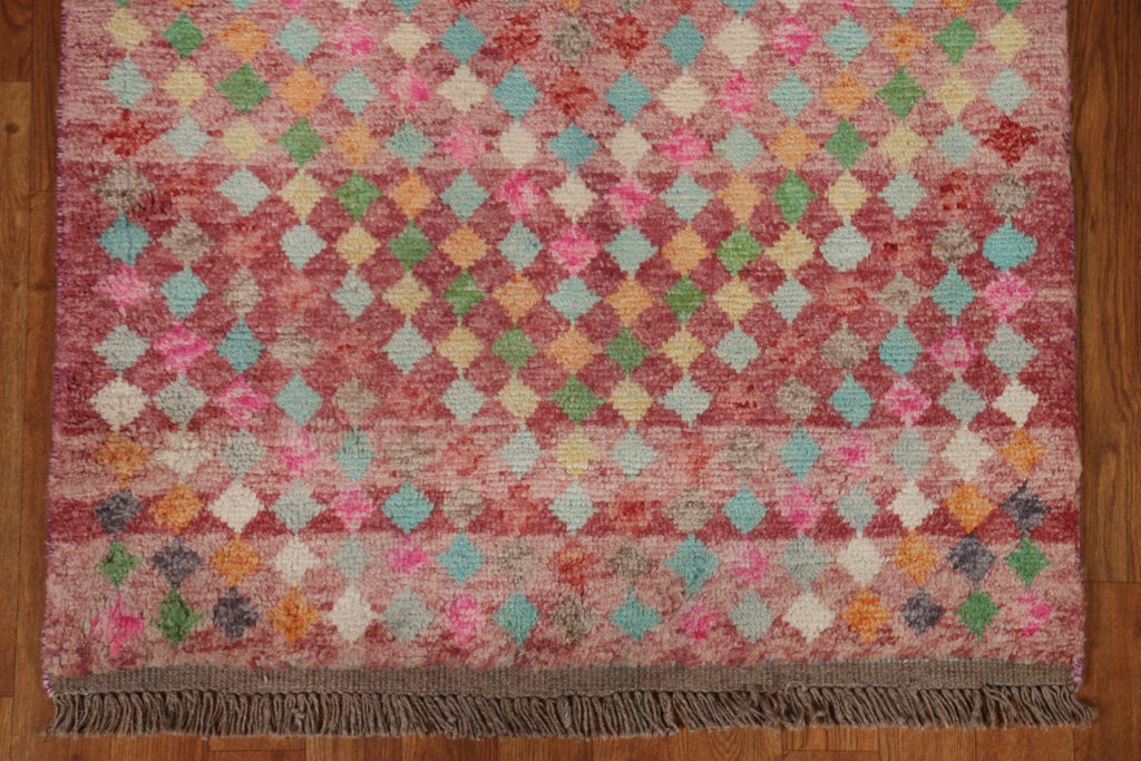 Geometric Oushak Turkish Area Rug 3x5