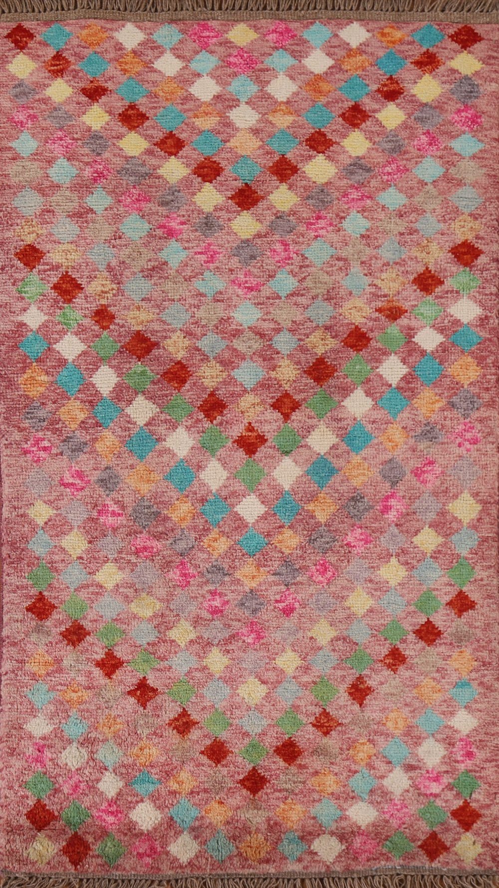 Geometric Oushak Turkish Area Rug 3x5