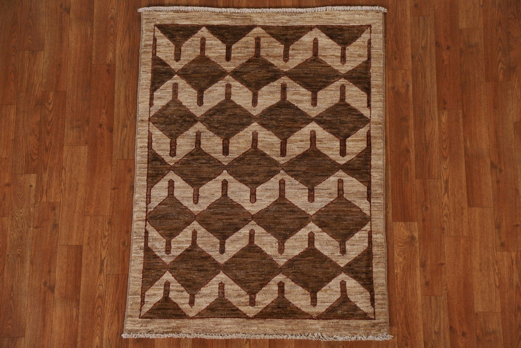 Geometric Gabbeh Kashkoli Oriental Area Rug 3x4