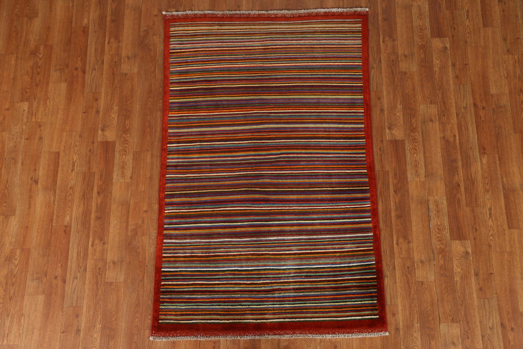 All-Over Gabbeh Kashkoli Oriental Rug 3x5