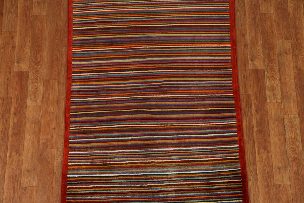 All-Over Gabbeh Kashkoli Oriental Rug 3x5