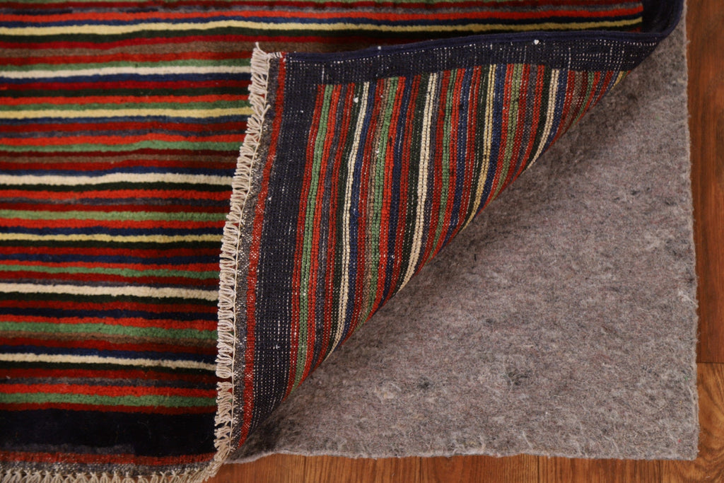 Striped Gabbeh Kashkoli Modern Area Rug 3x5