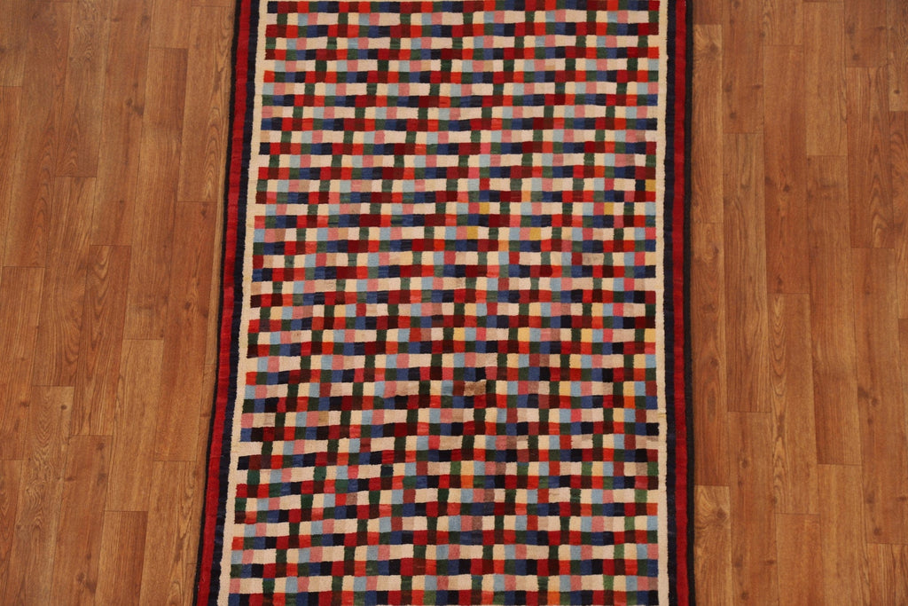 Checkered Gabbeh Kashkoli Area Rug 3x5