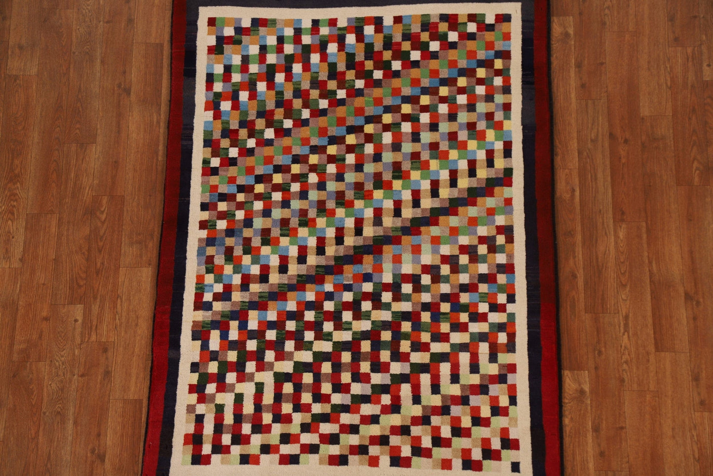 Checkered Gabbeh Kashkoli Oriental Area Rug 3x5