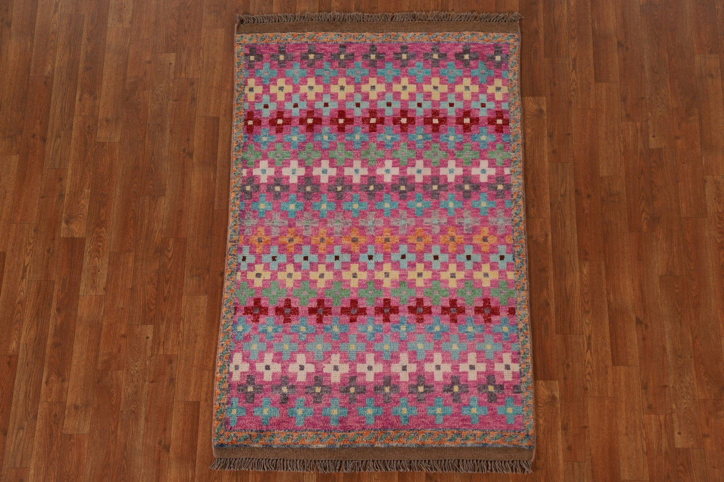 Geometric Oushak Oriental Area Rug 3x5