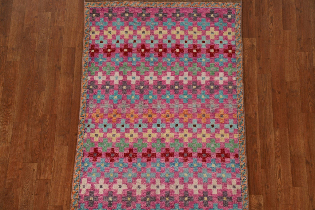 Geometric Oushak Oriental Area Rug 3x5