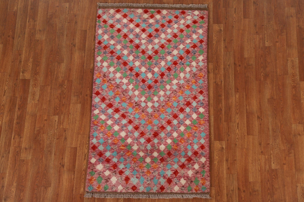 Geometric Oushak Oriental Area Rug 3x5