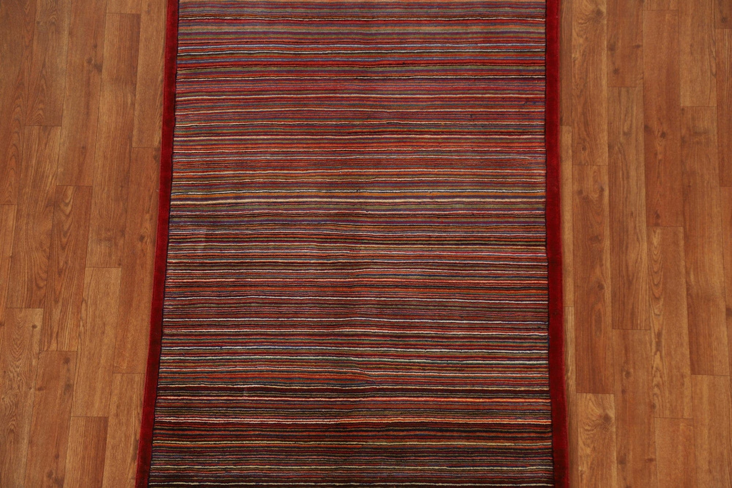 Striped Gabbeh Kashkoli Oriental Area Rug 3x5