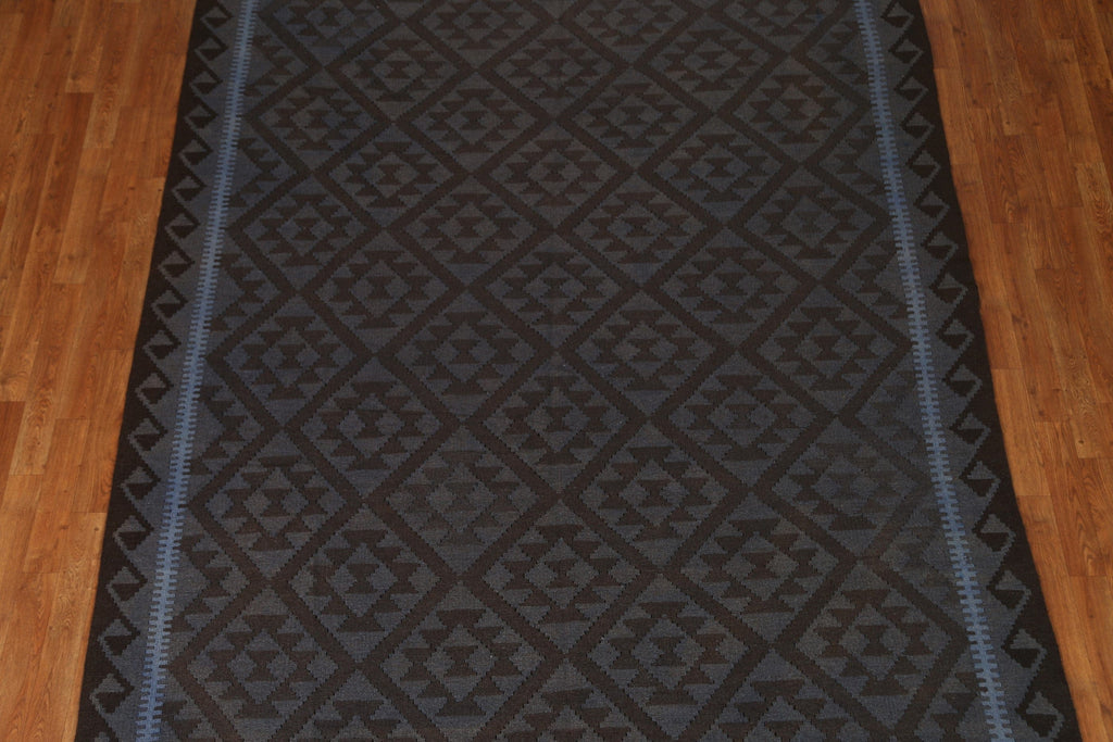 Geometric Kilim Wool Area Rug 7x10