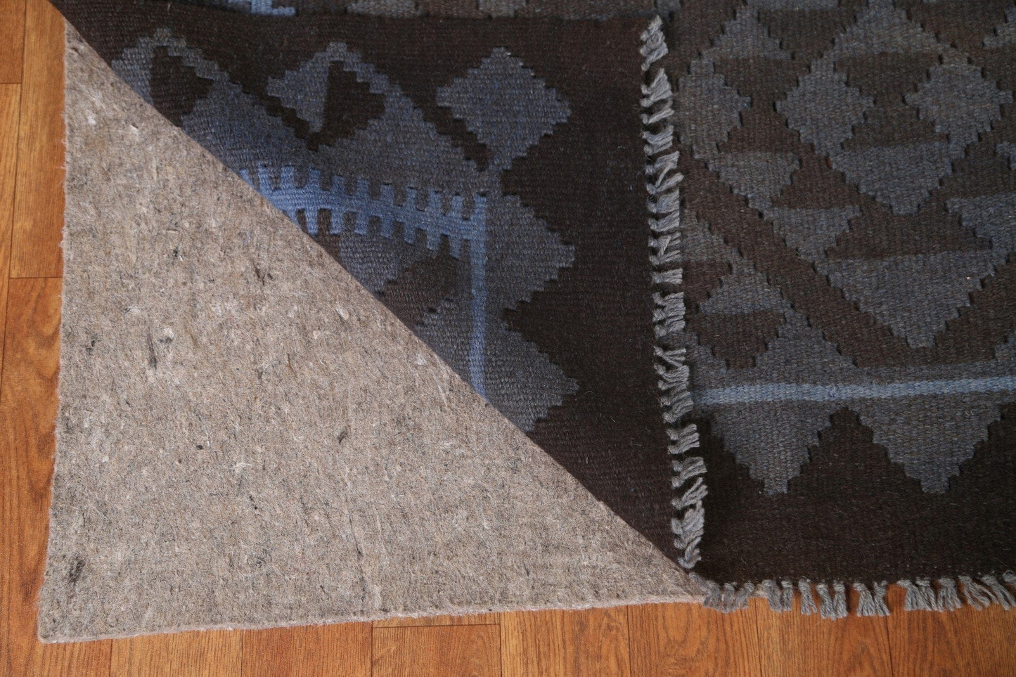 Geometric Kilim Wool Area Rug 7x10