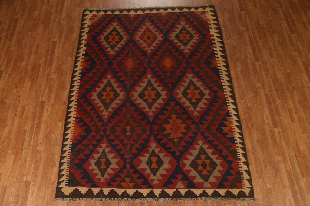 Geometric Kilim Oriental Area Rug 7x9