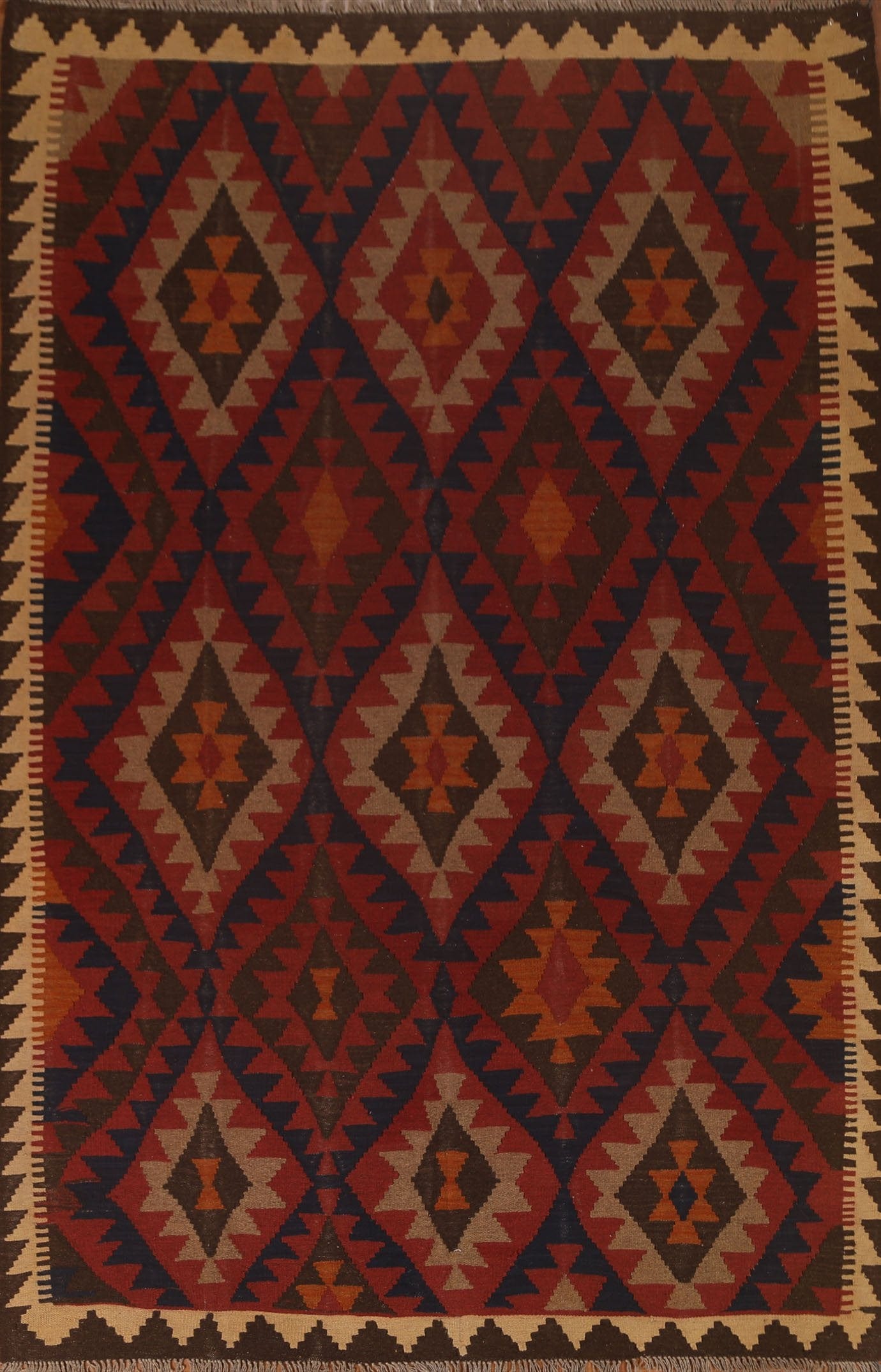 Geometric Kilim Oriental Area Rug 7x9