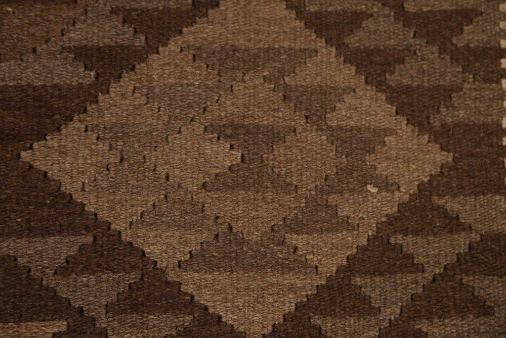 Tribal Brown Kilim Wool Area Rug 8x10