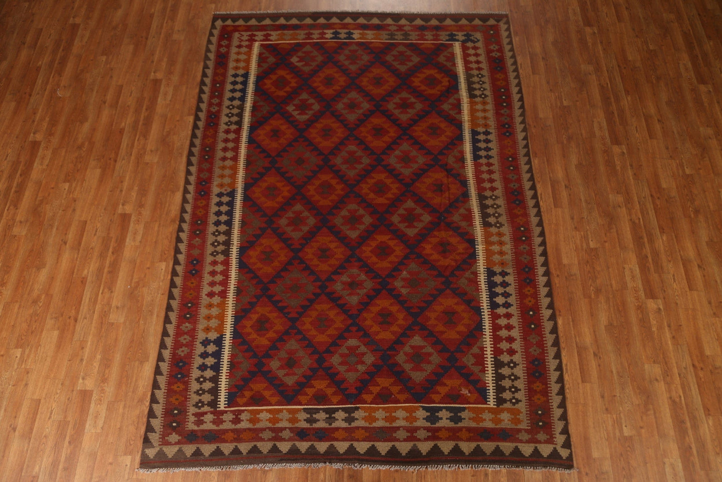 Geometric Kilim Oriental Area Rug 7x10