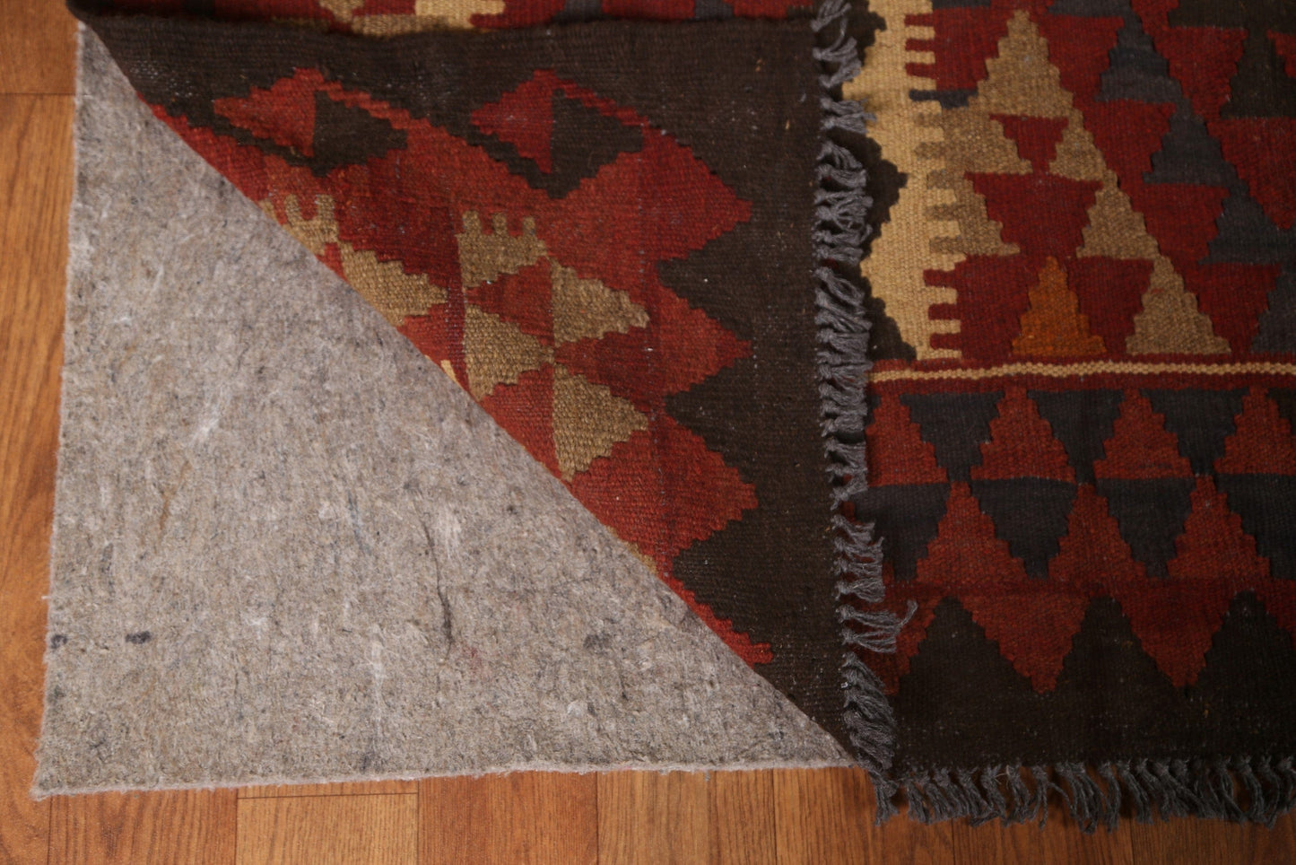 Geometric Kilim Wool Area Rug 7x10