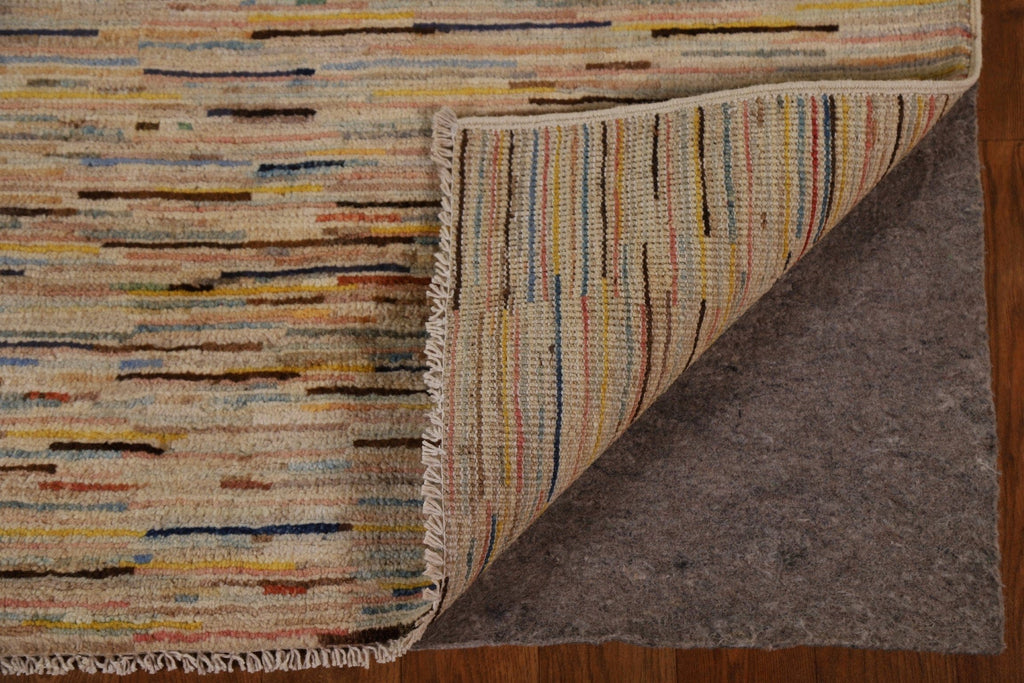 Striped Gabbeh Kashkoli Oriental Area Rug 7x10