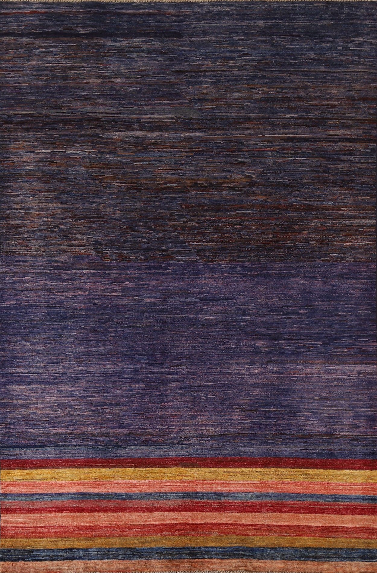 Blue/ Purple Handmade Gabbeh Kashkoli Area Rug 5x8