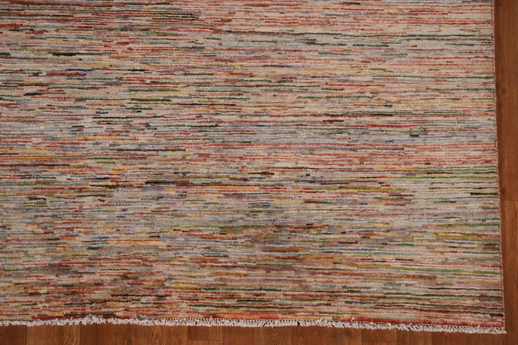 Striped Gabbeh Square Area Rug 7x7