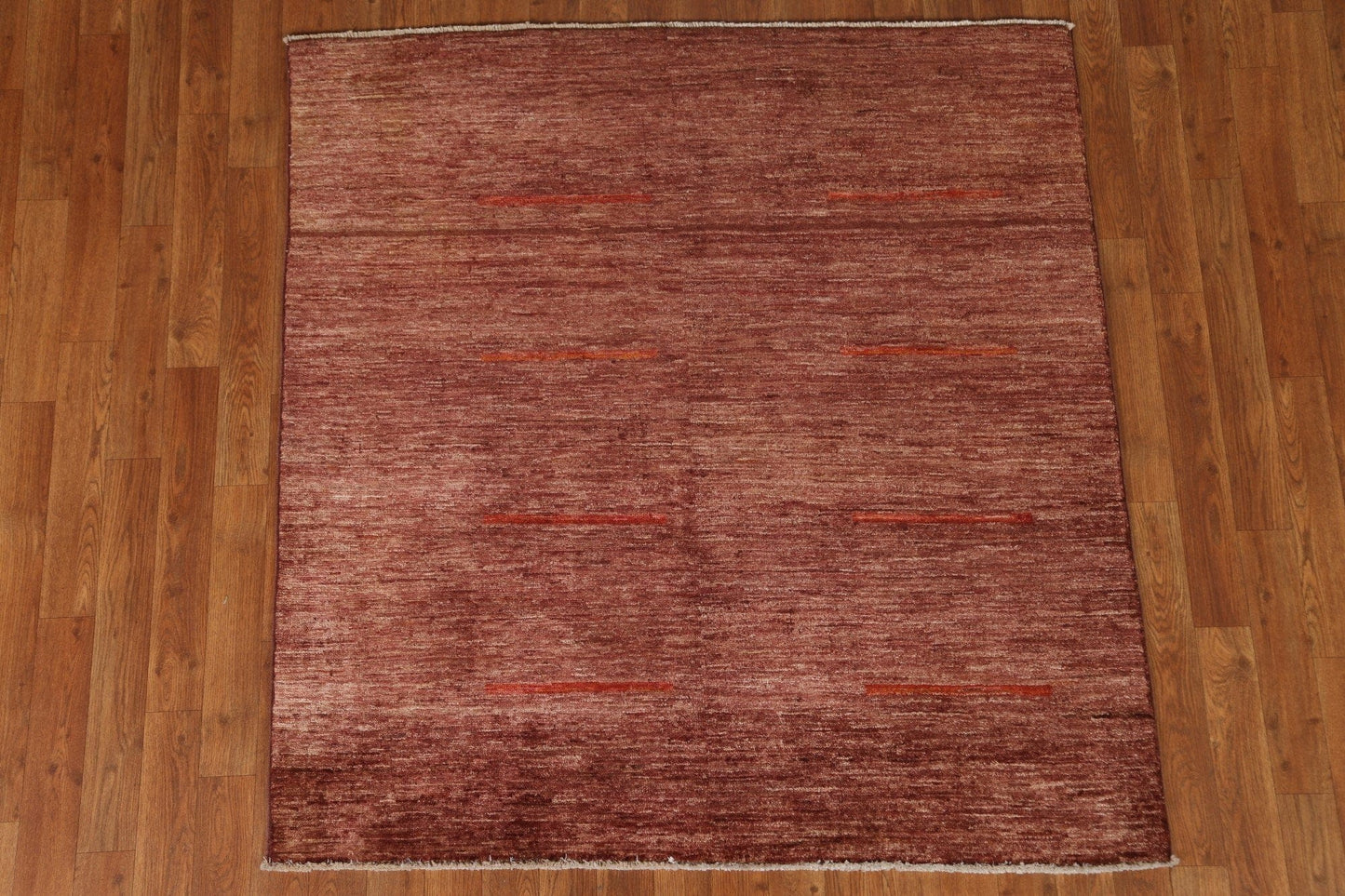 Copper Gabbeh Kashkoli Oriental Rug 4x5