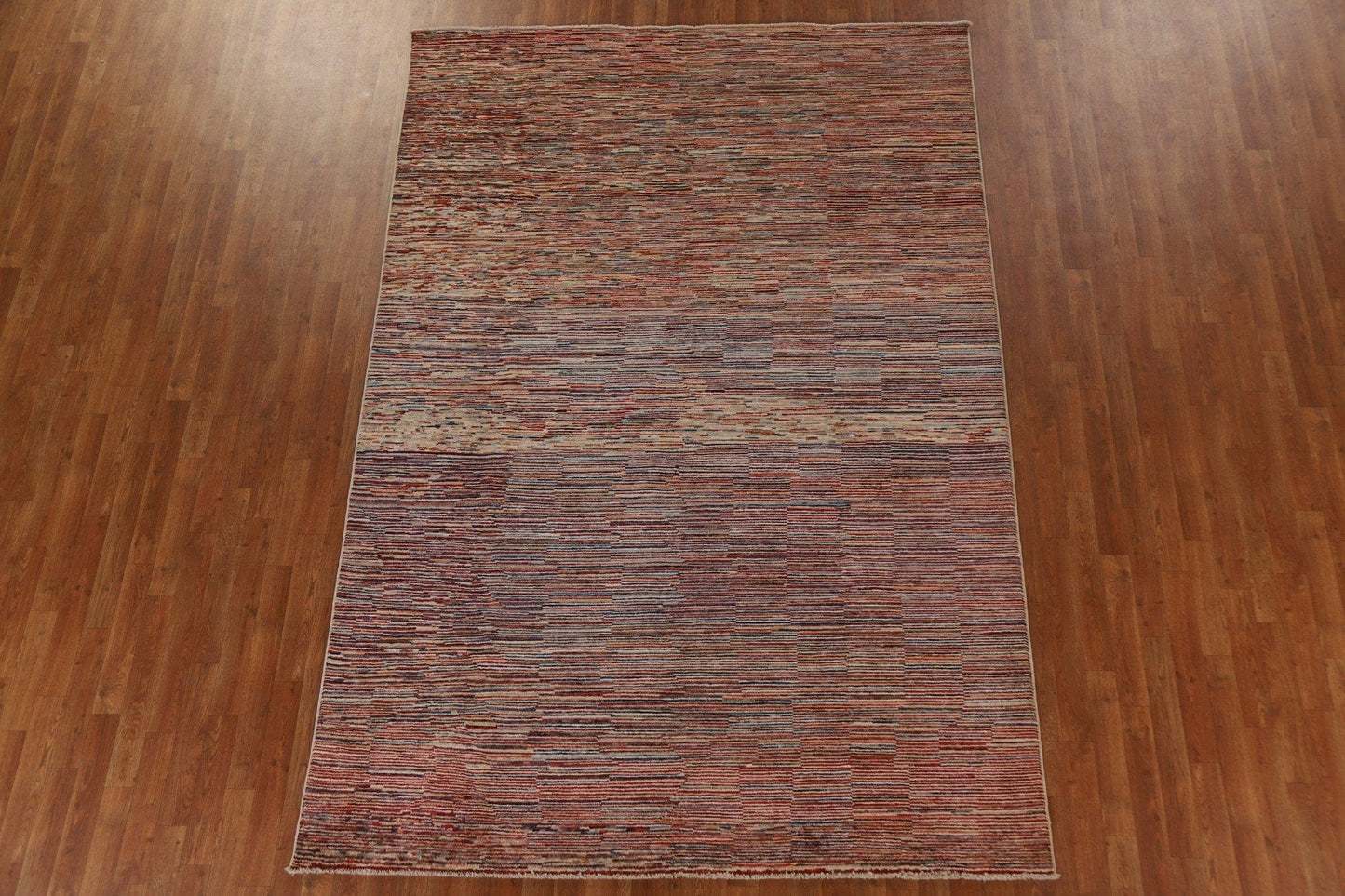 Striped Gabbeh Kashkoli Modern Area Rug 7x10