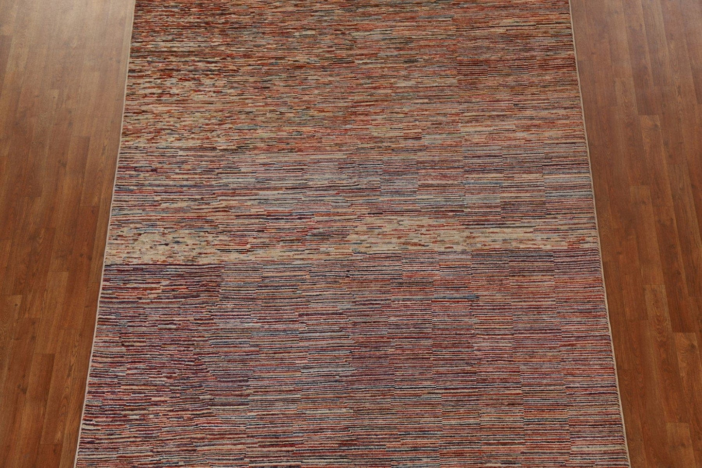 Striped Gabbeh Kashkoli Modern Area Rug 7x10