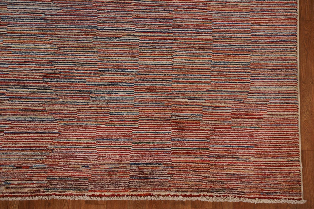 Striped Gabbeh Kashkoli Modern Area Rug 7x10