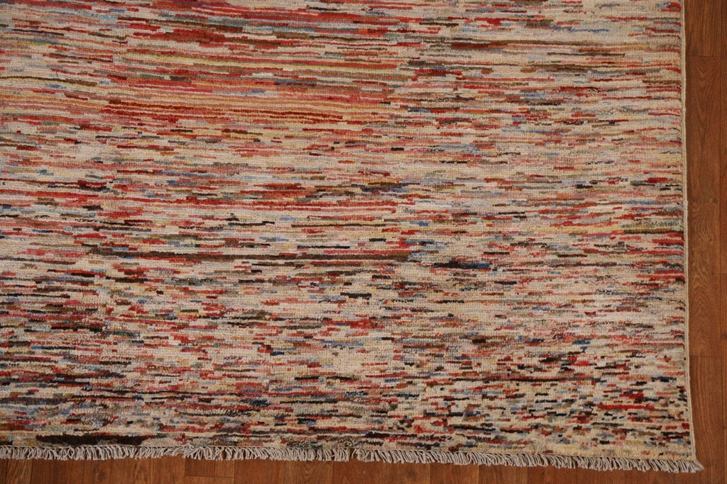 All-Over Gabbeh Kashkoli Striped Area Rug 7x10