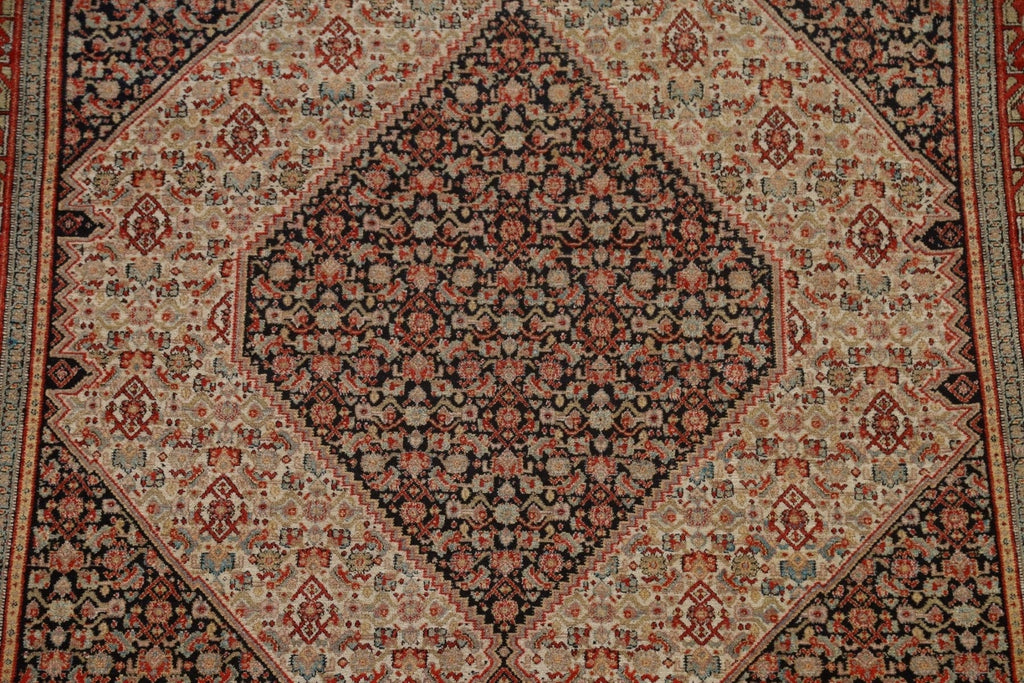 Pre-1900 Antique Vegetable Dye Senneh Persian Area Rug 5x6