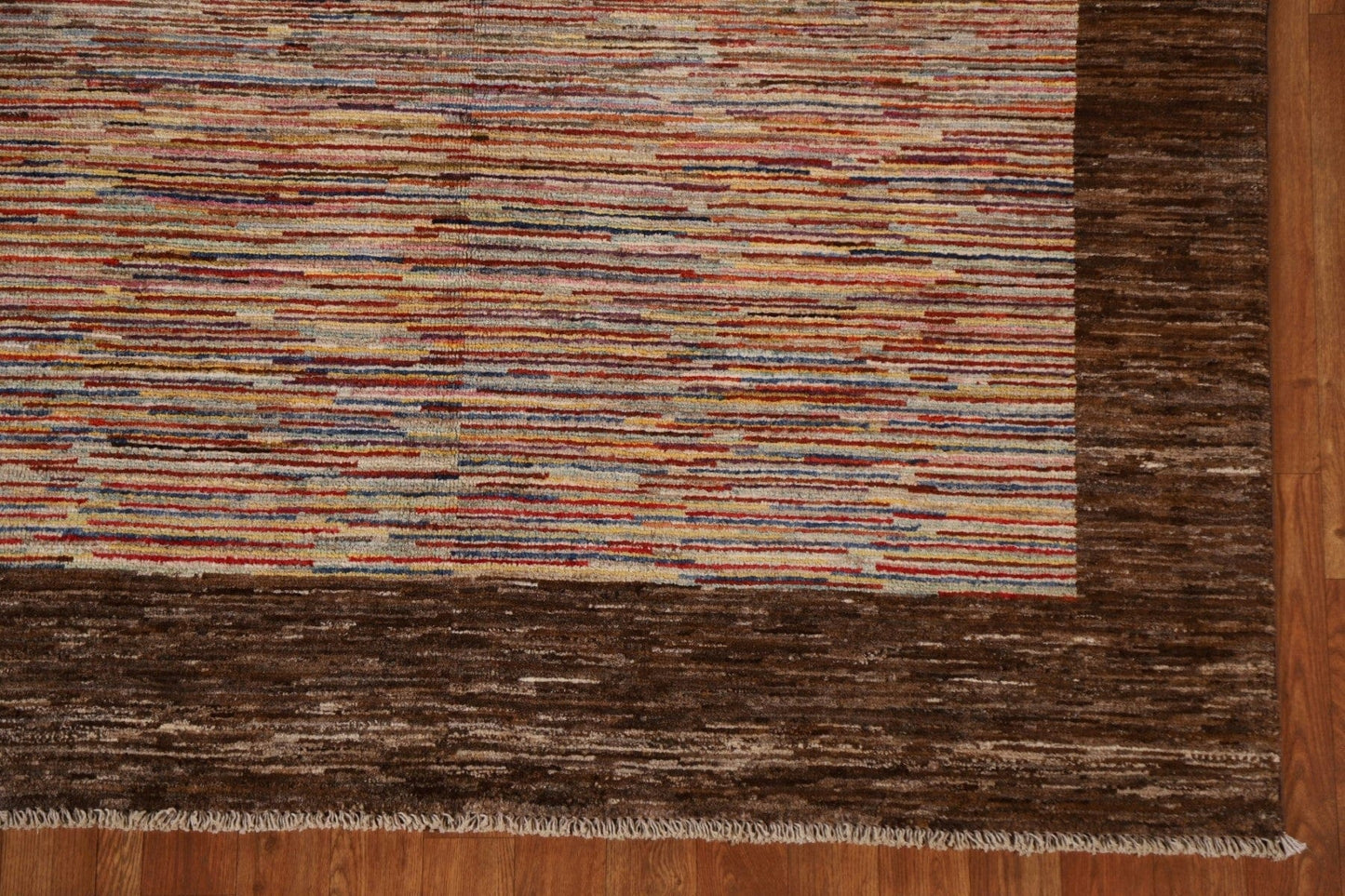 Striped Gabbeh Kashkoli Oriental Area Rug 5x8