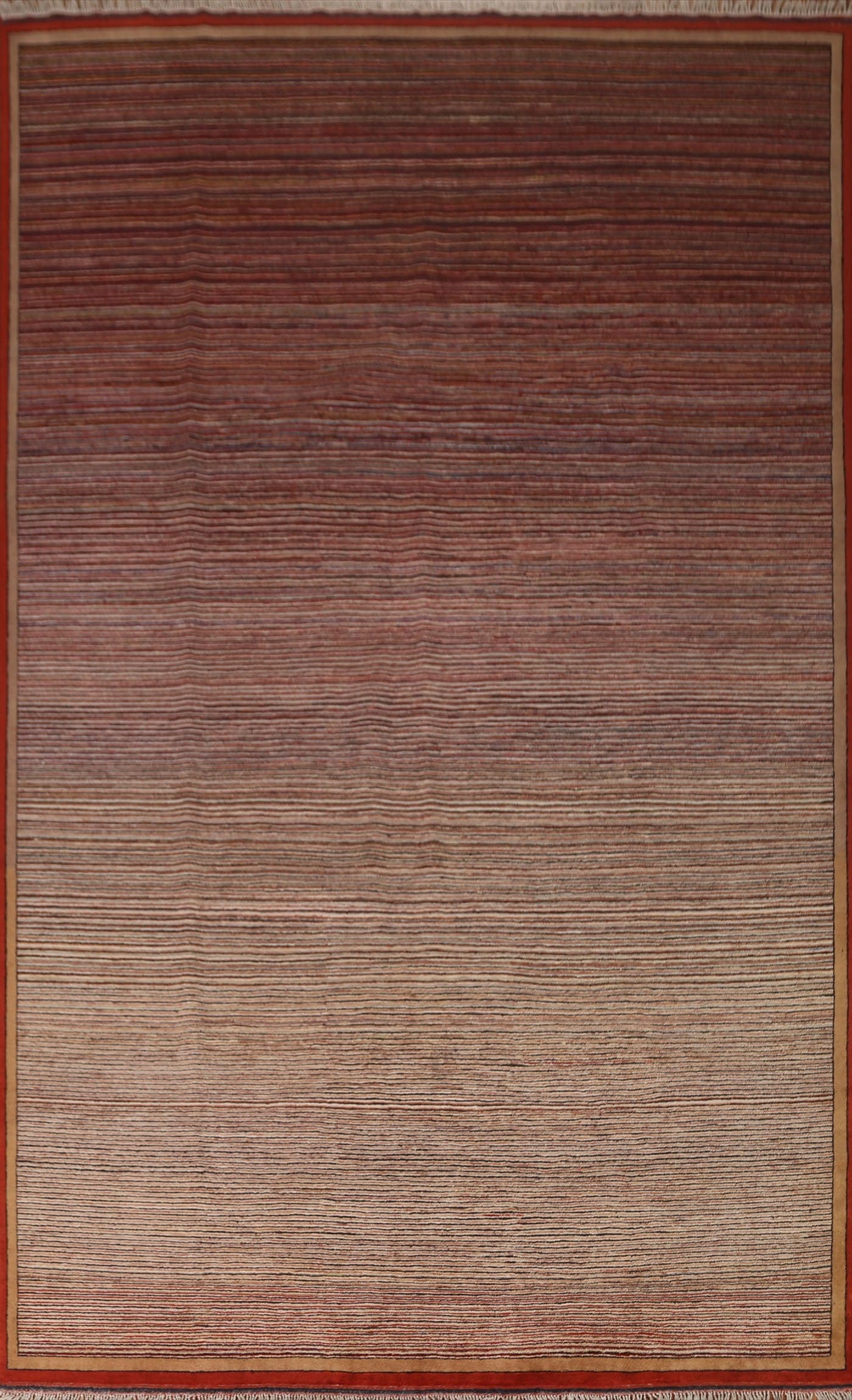 Striped Gabbeh Kashkoli Oriental Area Rug 8x11