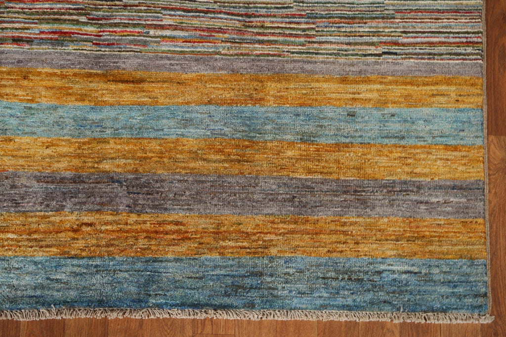 Handmade Gabbeh Kashkoli Wool Area Rug 5x8